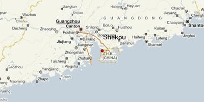 Shekou ਚੀਨ ਦਾ ਨਕਸ਼ਾ